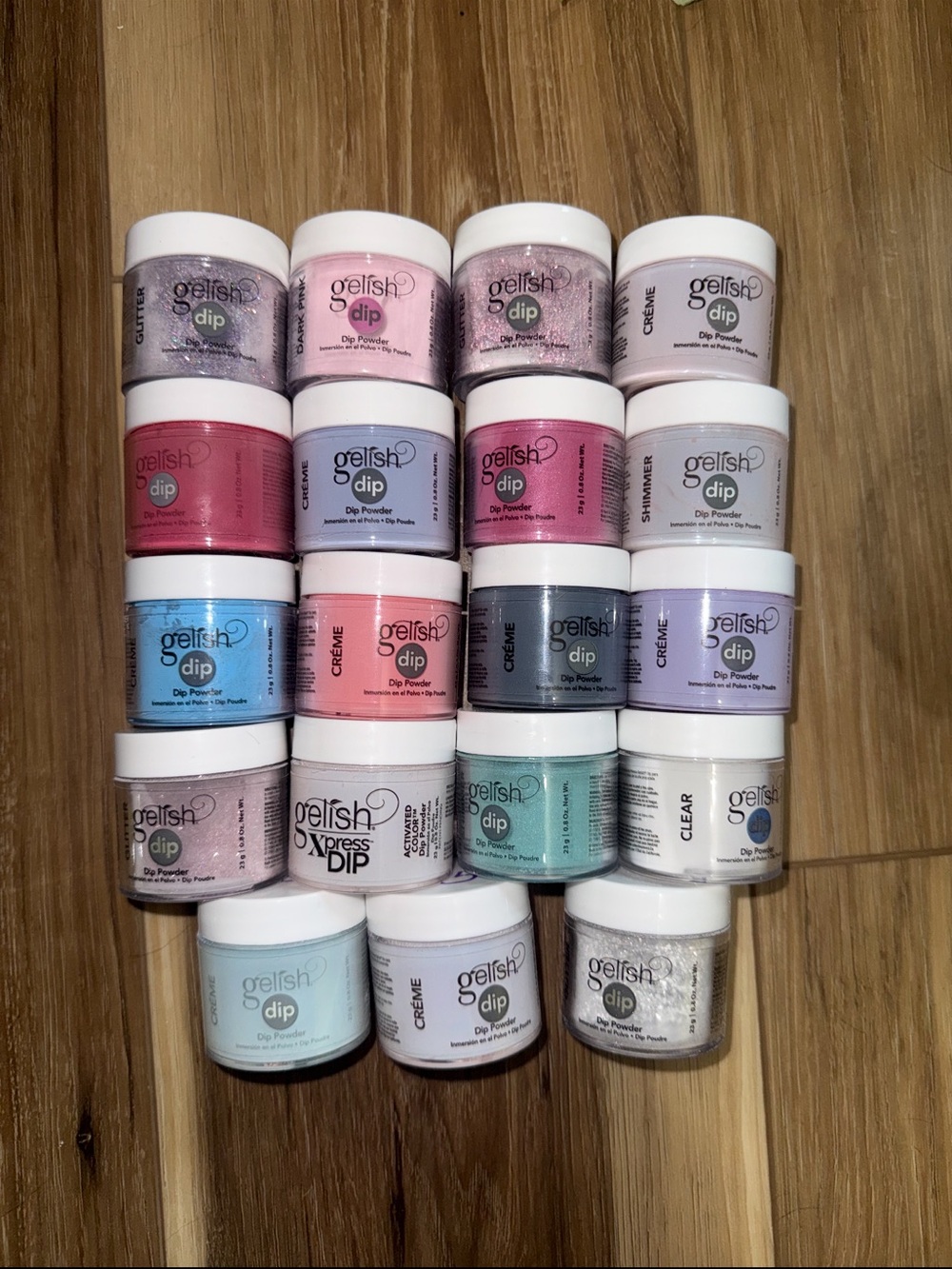 Gelish Dip Powder Nail Color Set — Assorted Pastel Pinks, Purples, Blues & White